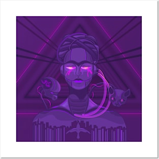 Cyber ​​Frida Posters and Art